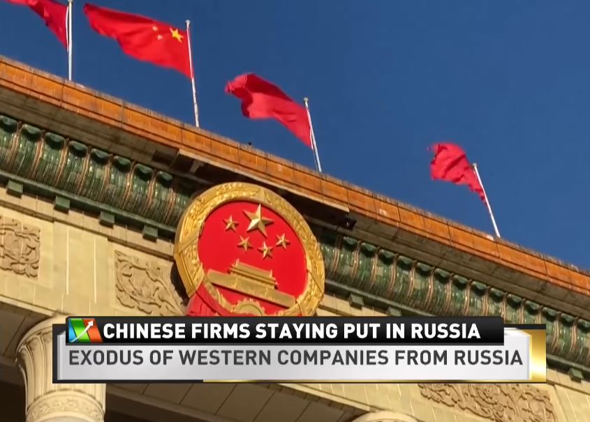 Chinese Firms Staying Put in Russia despite Exodus from Western Companies (Apple, Netflix, Nike, H&M)