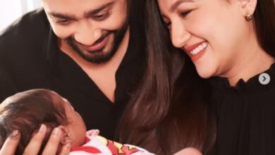 Gauahar Khan and Zaid Darbar reveal Newborn Son's name, Share his first Photo