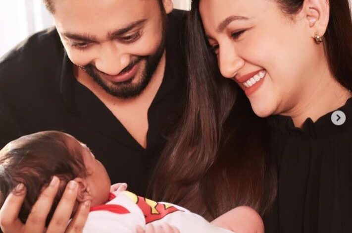Gauahar Khan and Zaid Darbar reveal Newborn Son's name, Share his first Photo