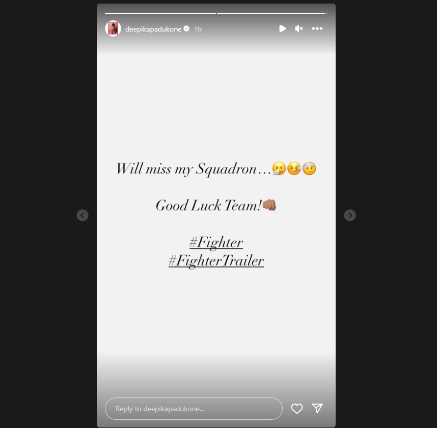 Deepika Padukone Instagram Story