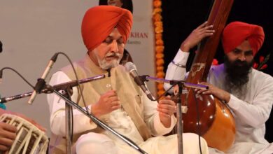 Dr Malkit Singh Jandiala unveils his book on Gurmat Sangeet and performs at Tagore Theatre