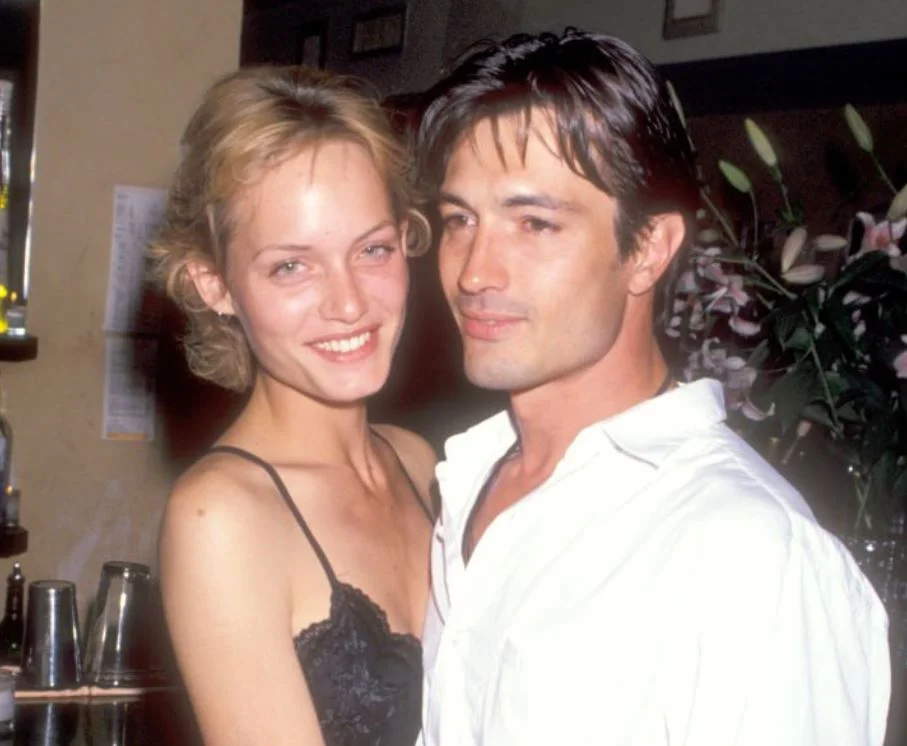 Amber Valletta and Hervé Le Bihan