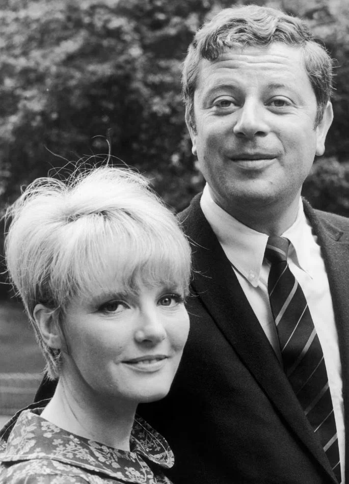Claude Wolff with his ex-wife during his young age