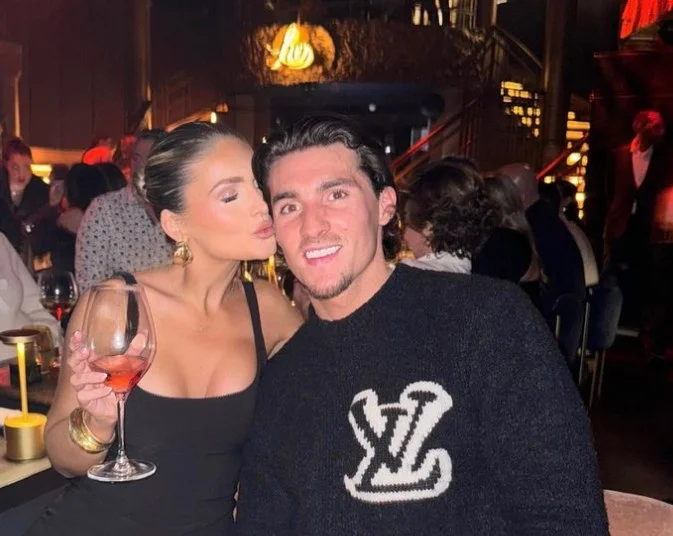 Claudia Fogarty with her boyfriend Ollie Cranshaw