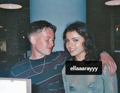 Cormac Hyde-Corrin with his girlfriend