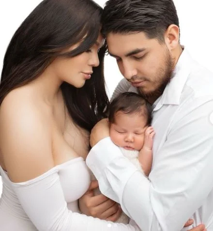 Cristina Villegas with her husband