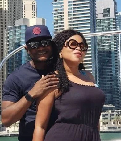 Dennis Idahosa with his wife