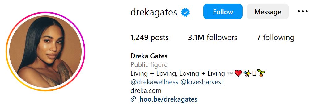 Dreka Gates' Instagram