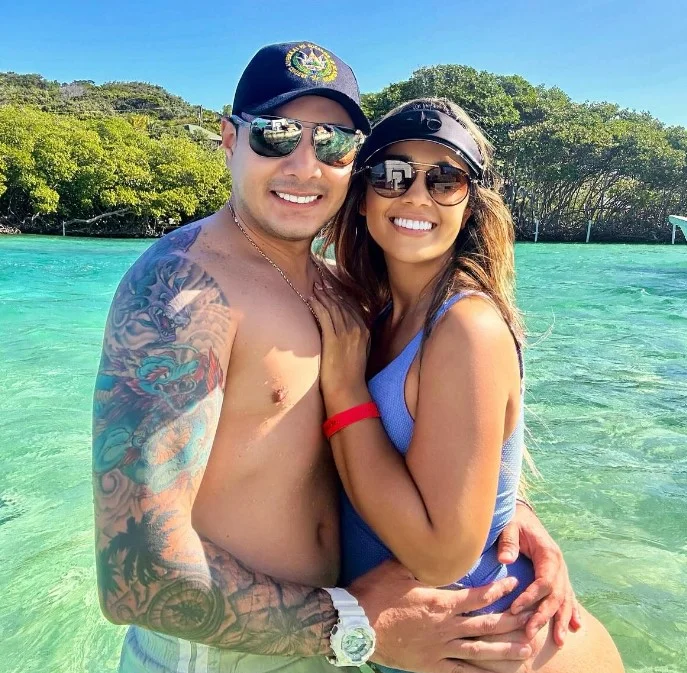 Elena Villatoro with her boyfriend Jorr Solano