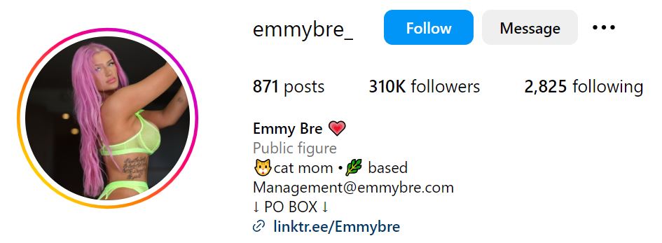 Emmy Bre's Insta