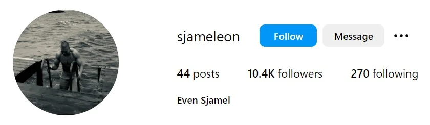 Even Sjamel's Instagram