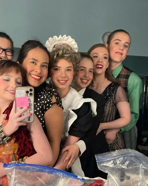 Farrah Mackenzie with her friends