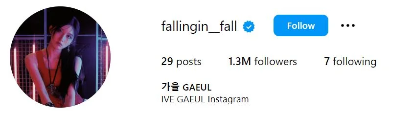 Gaeul's Instagram