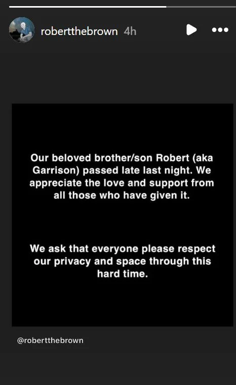 Garrison Brown's Death cause