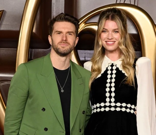 Hannah Cooper with her husband Joel Dommett