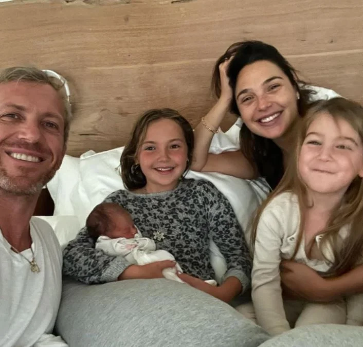 Jaron Varsano with his wife and kids