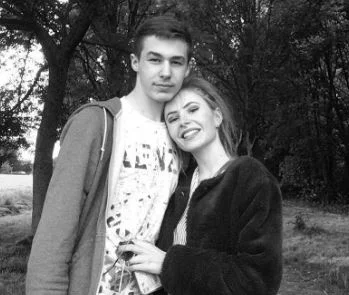 Jeanne Dordain with her boyfriend