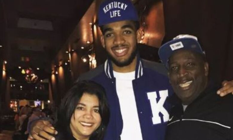 Karl-Anthony town with his parents