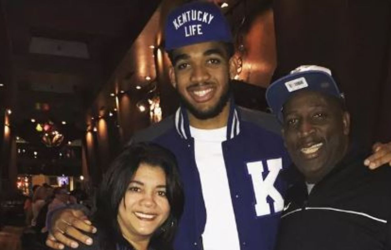 Karl-Anthony town with his parents