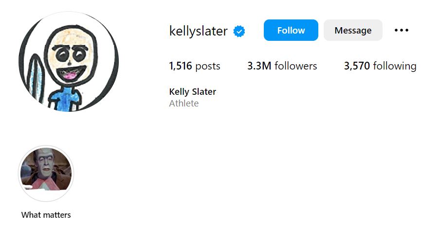 Kelly Slater's Instagram