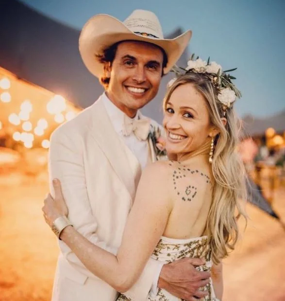 Kimbal Musk with his wife Christiana