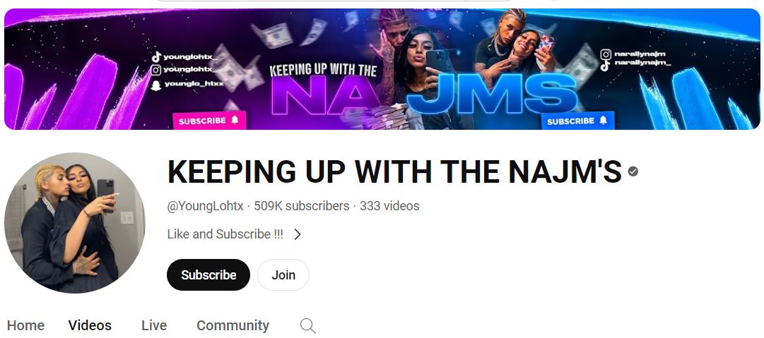 Laura Najm's Youtube channel
