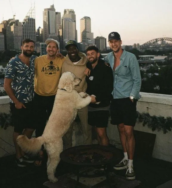 Marcel Floruss and his friends