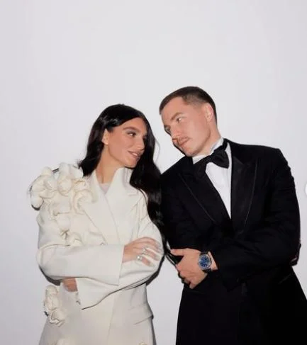 Maria Chervotkina with her husband