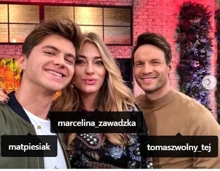 Mateusz Piesiak with friends