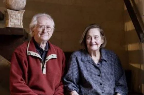 Neil Hickey with his wife