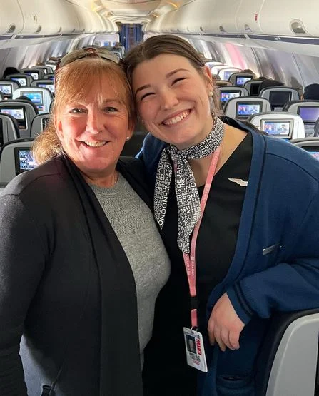Nicole Axelrod with her mother