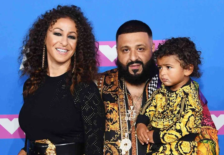 Nicole Tuck and DJ Khaled with their child