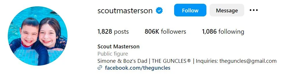 Scout Masterson's Instagram