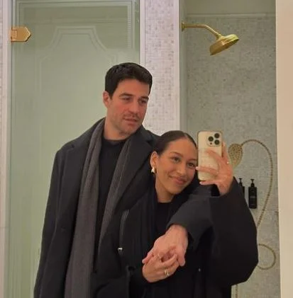 Serena Pitts with her boyfriend