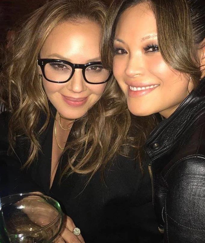 Steffiana de la Cruz and her friend