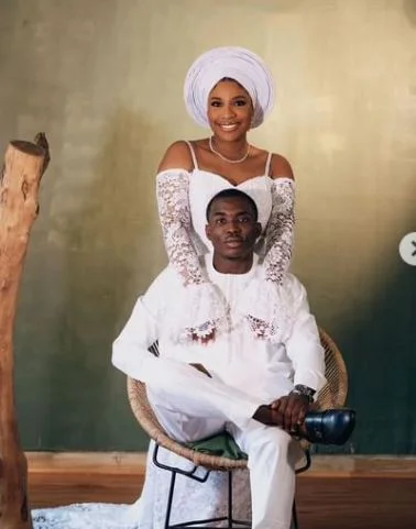 Theophilus Sunday with his wife