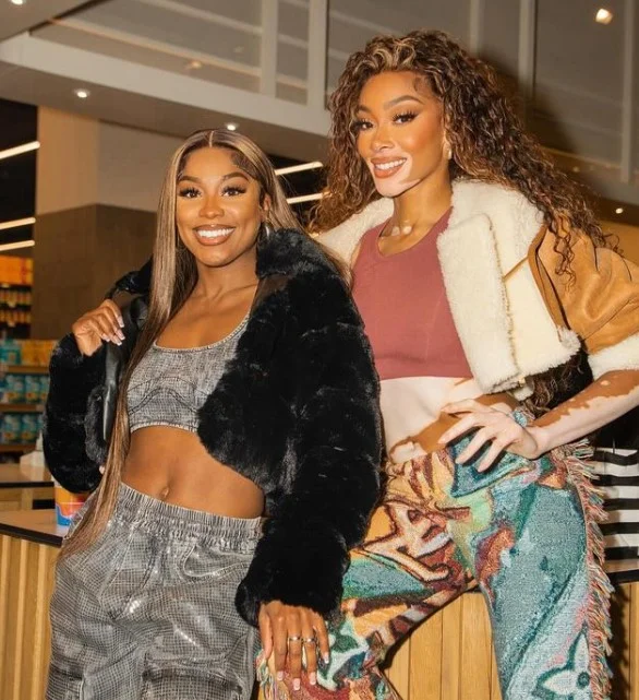 Yahne Coleman and her friend