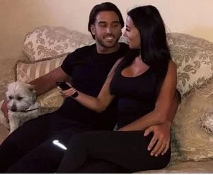 Yazmin Oukhellou with boyfriend