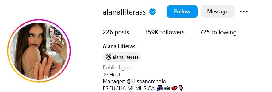 Alana Lliteras' Instagram