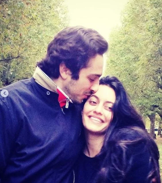 An old photo of Karen with Elias Bakhazi