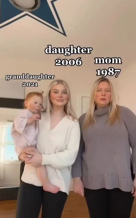 Brooke Morton with her mother