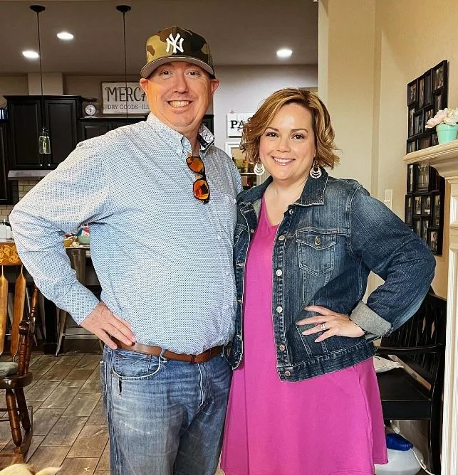 Carmen Quintanilla Gollihar with her husband