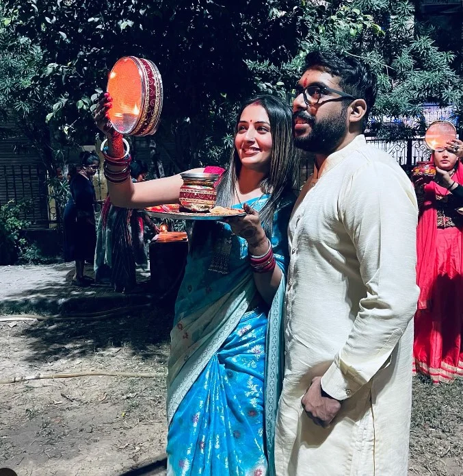 Chandrika Gera Dixit with her husband Yash Gera