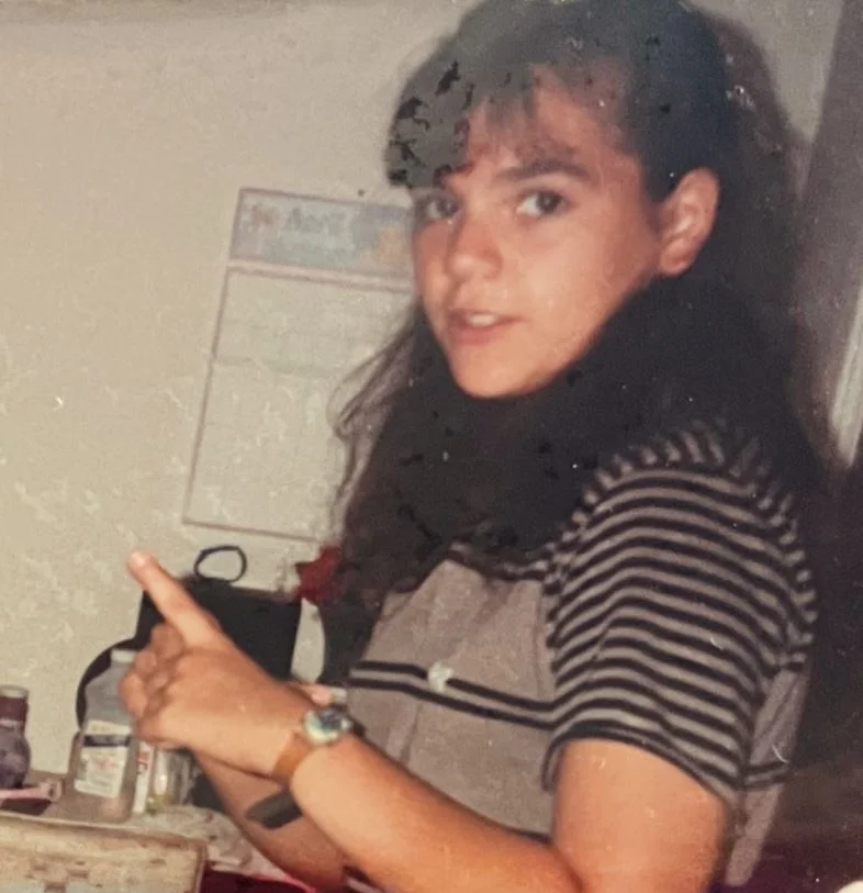 Childhood photo of Carmen Quintanilla Gollihar