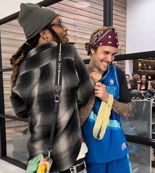 Chris King with Justin Bieber