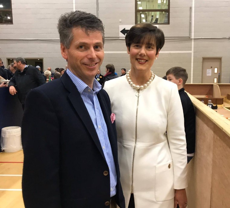 Denis Maguire with his wife