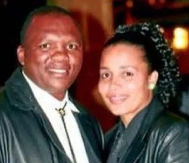 Dingaan Thobela with his ex-wife Sandra