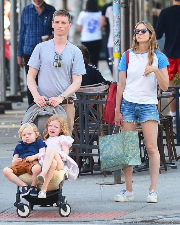 Hannah Bagshawe with her husband and kids
