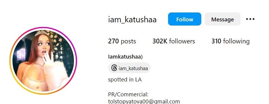 Iamkatushaa's Instagram