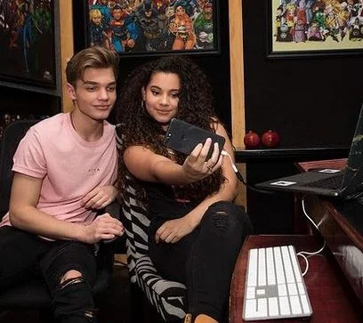 Julian Martel with friend